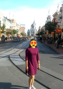 Globus Burgundy Casual Dress