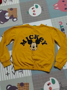 Mickey Mouse Yellow Pullover