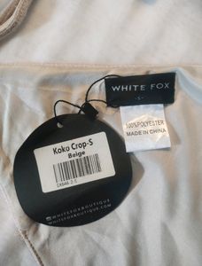 White Fox Koko Backless crop top