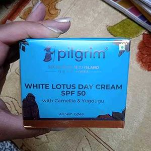 PILGRIM Korean White Lotus Face Cream with SPF 50