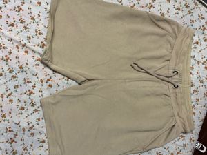 Beige Casual Shorts