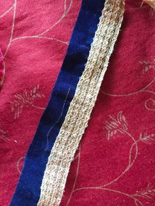Gold Embellished Saree Less