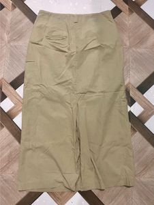 Khaki Midi Skirt