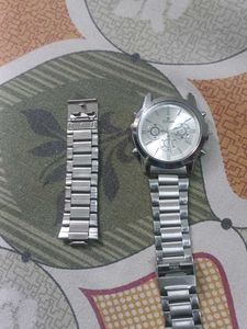 Titan Silver Watch
