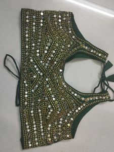 Women's Mirror Work Traditional Blouse