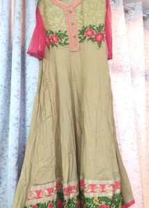 Elegant Embroidered Anarkali Dress