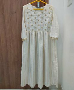 White Embroidered Kurti