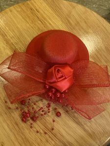Red Floral Hair Accessory