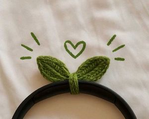Crochet Sprout For Headphone
