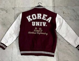 KOREA UNIVERSITY MAROON VARSITY JACKET M(40)