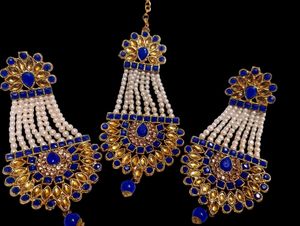 Kundan Set Maangtikka And Earrings