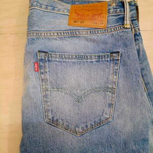 LEVI&#39;S 501 BLUE REGULAR FIT JEANS
