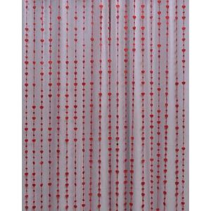 Red Heart Bead & String Curtain