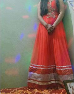 Beautiful Gown/4 Layered Gown/Attractive Gown/New One Piece/Ethnic Dress/Party Wear Dress With Inner Wear