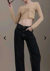 Stylish Beige Crop Top