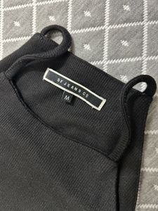 Chic Black Cold Shoulder Top