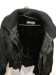 Black  Fur Wali Garam Jacket