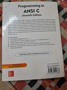 Programming in ANSI C