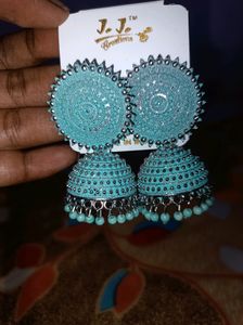 Blue Jhumka