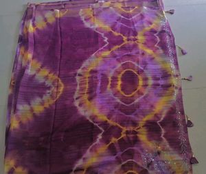 Elegant Tie-Dye Saree