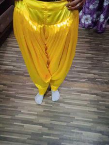 Satin Salwar Yellow