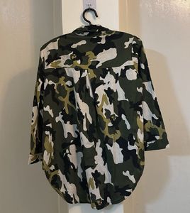 Camo Button-Down Shirt