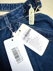 Wide Leg Jeans with Cutout Detail