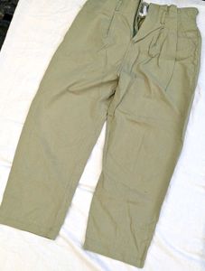 Olive Wide Leg Trousers