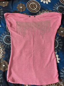Pink Embellished Top