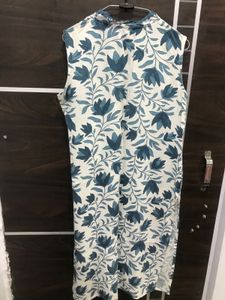 Floral Kurta White