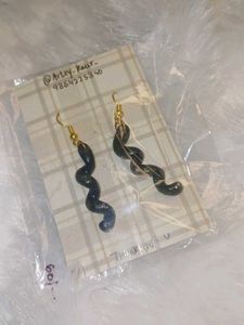 Spiral Statement Clay Earrings