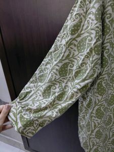 Green Paisley Print Shirt