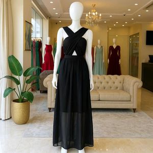 Sale🎊🎉Elegant Black Maxi Dress