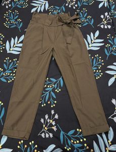 Sweater &amp; Bow-Tie Waist Pants Set