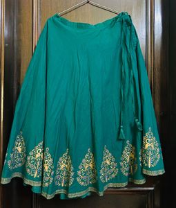 Emerald Green Floral Print Fabric