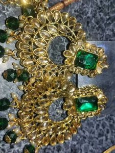 Emerald &amp; Gold Jewelry Set