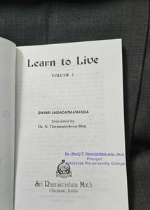 Learn To Live Book