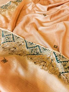 Golden Kantha ✨️ Pure Silk Saree