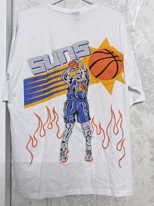 White Color Printed Tshirt