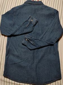 Unisex Denim Button Long Sleeve Shirt