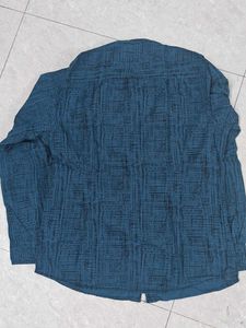 Stylish Blue Patterned Shirt