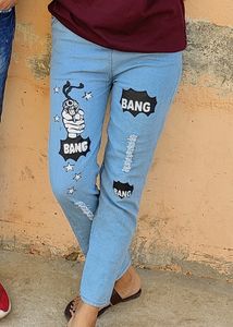 Beautiful Pattern Jeans For Women