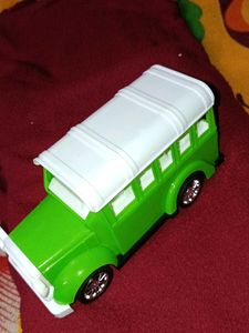Green Toy Bus