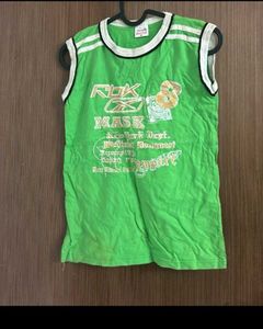Sleeveless Green T-shirt For Kids