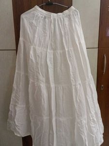 long white maxi skirt☁️🤍