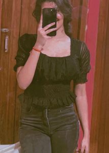 Black Crop Top