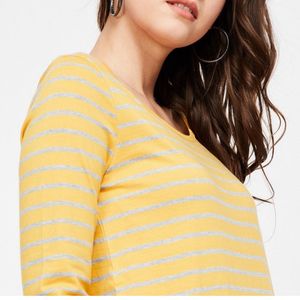 Yellow Striped T Shirt