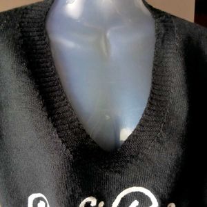 Distressed Cropped Sweater