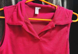 Red Polo Tank Top