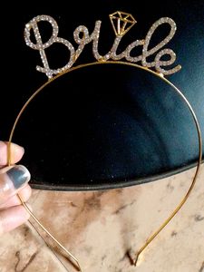 Golden Cristal Bride Crown 👑